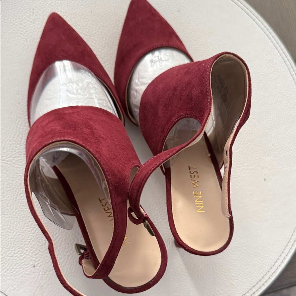 Nine West Women's Red Suede Heels